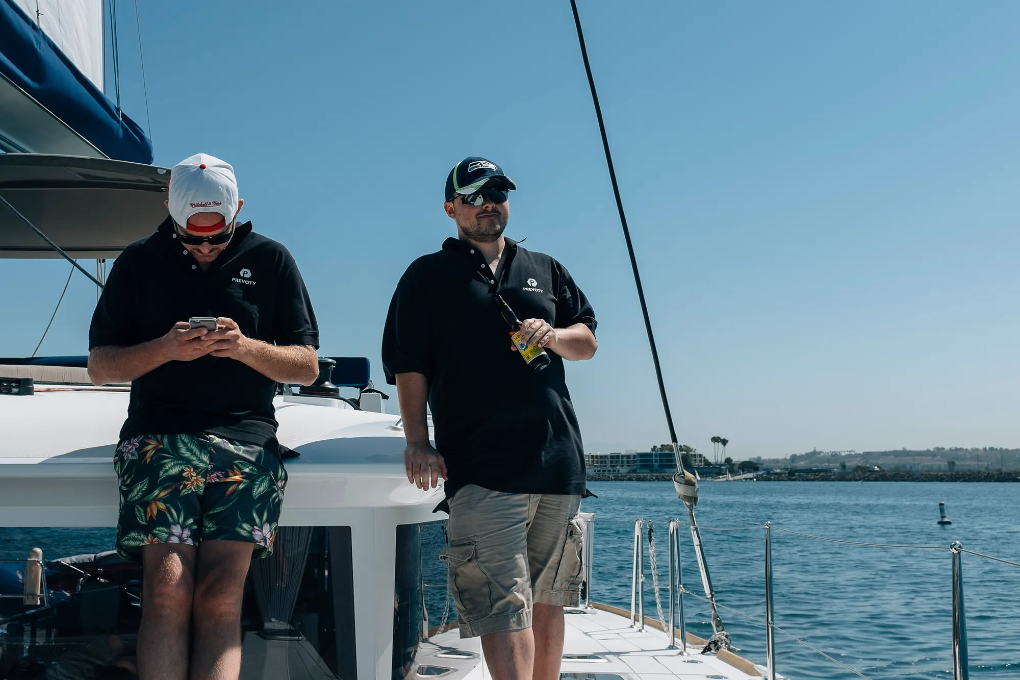 Jamie queueing up the new Tame Impala record with Richard looking tough.