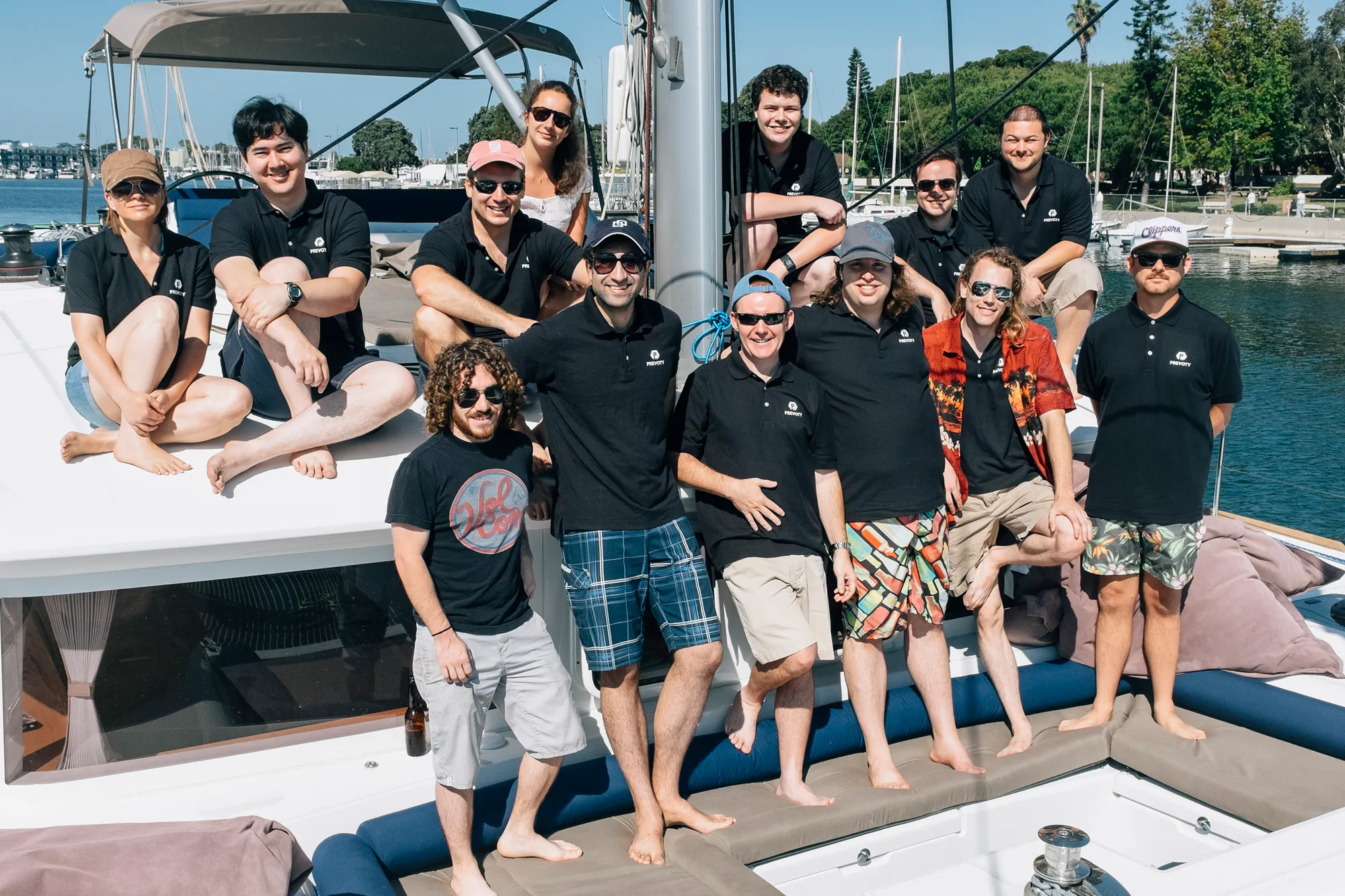 Still a little tired but ready to get sailing. Wait — is that an aloha shirt?