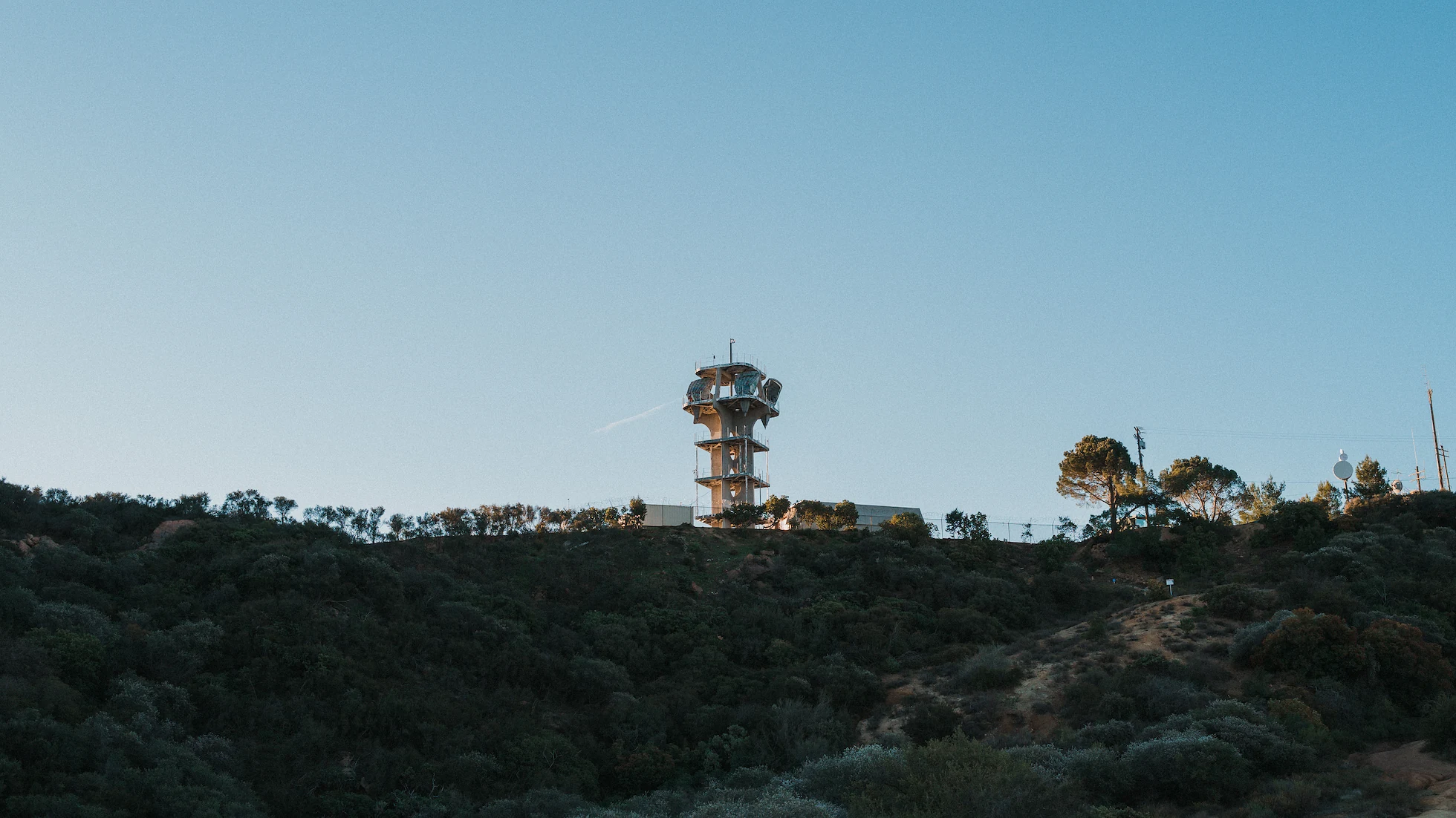 The lookout tower on the ridge